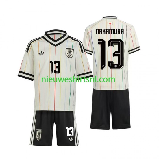 Japan Kind Shirt met Bedrukking Keito Nakamura 13 Uit WK 2026 Korte Mouw