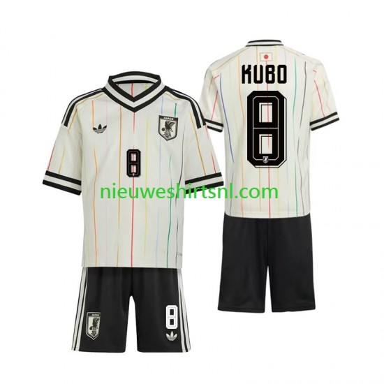 Japan Kind Shirt met Bedrukking Kubo 8 Uit WK 2026 Korte Mouw