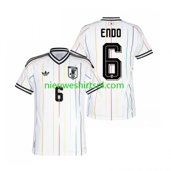 Japan Heren Shirt met Bedrukking Wataru Endo 6 Uit WK 2026 Korte Mouw