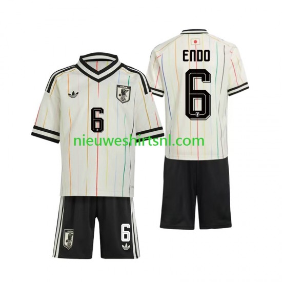 Japan Kind Shirt met Bedrukking Wataru Endo 6 Uit WK 2026 Korte Mouw