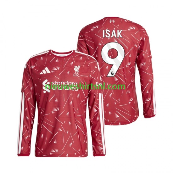 Liverpool Heren Shirt met Bedrukking Alexander Isak 9 Thuis 2026-2027 Lange Mouw