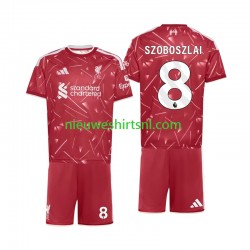 Liverpool Kind Shirt met Bedrukking Dominik Szoboszlai 8 Thuis 2026-2027 Korte Mouw Liverpool Kind Shirt met Bedrukking Dominik Szoboszlai 8 Thuis 2026-2027 Korte Mouw