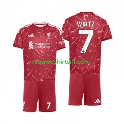 Liverpool Kind Shirt met Bedrukking Florian Wirtz 7 Thuis 2026-2027 Korte Mouw Liverpool Kind Shirt met Bedrukking Florian Wirtz 7 Thuis 2026-2027 Korte Mouw