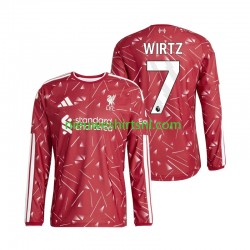 Liverpool Heren Shirt met Bedrukking Florian Wirtz 7 Thuis 2026-2027 Lange Mouw