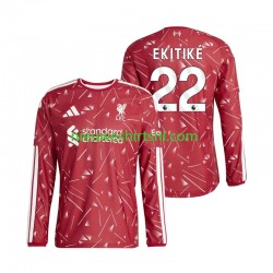 Liverpool Heren Shirt met Bedrukking Hugo Ekitike 22 Thuis 2026-2027 Lange Mouw