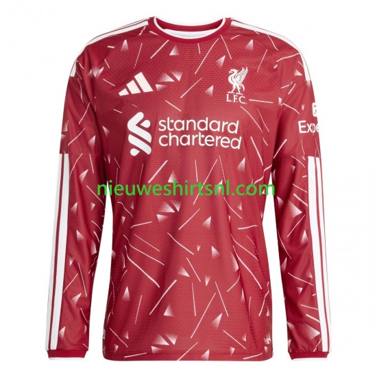 Liverpool Heren Shirt met Bedrukking Thuis 2026-2027 Lange Mouw