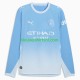 Manchester City Heren Shirt met Bedrukking Thuis 2026-2027 Lange Mouw