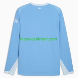 Manchester City Heren Shirt met Bedrukking Thuis 2026-2027 Lange Mouw