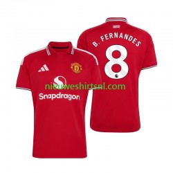 Manchester United Heren Shirt met Bedrukking Bruno Fernandes 8 Thuis 2026-2027 Korte Mouw Manchester United Heren Shirt met Bedrukking Bruno Fernandes 8 Thuis 2026-2027 Korte Mouw