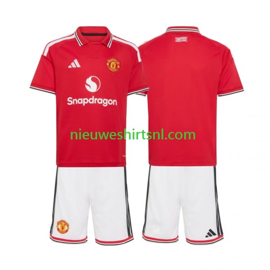 Manchester United Kind Shirt met Bedrukking Thuis 2026-2027 Korte Mouw