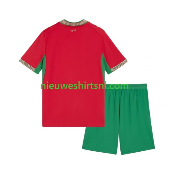Marokko Kind Shirt met Bedrukking Thuis 2026 Korte Mouw
