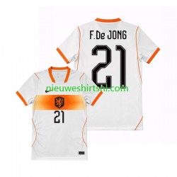 Nederland Heren Shirt met Bedrukking Frenkie de Jong 21 Uit WK 2026 Korte Mouw Nederland Heren Shirt met Bedrukking Frenkie de Jong 21 Uit WK 2026 Korte Mouw