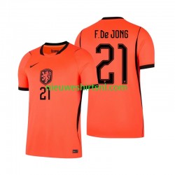 Nederland Heren Shirt met Bedrukking Frenkie de Jong 21 Thuis WK 2026 Korte Mouw Nederland Heren Shirt met Bedrukking Frenkie de Jong 21 Thuis WK 2026 Korte Mouw