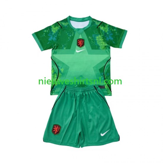 Nederland Kind Shirt met Bedrukking Doelman Derde WK 2026 Korte Mouw
