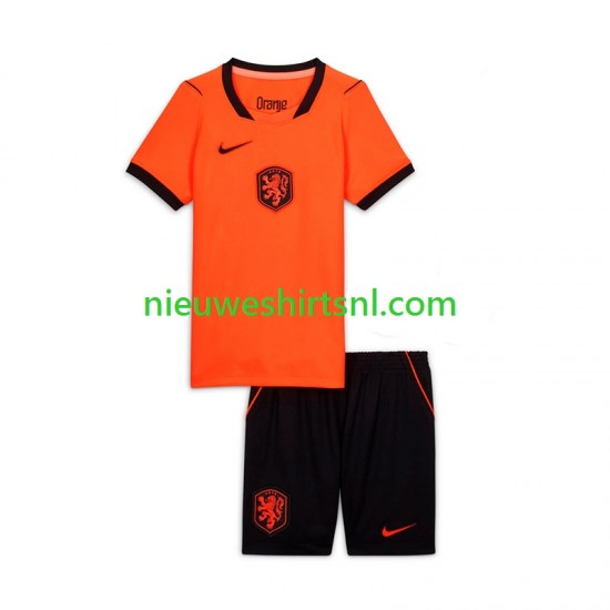 Nederland Kind Shirt met Bedrukking Thuis WK 2026 Korte Mouw