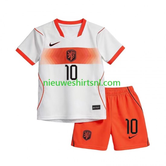 Nederland Kind Shirt met Bedrukking Memphis Depay 10 Uit WK 2026 Korte Mouw