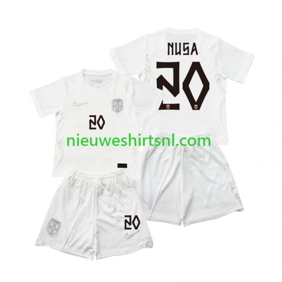 Noorwegen Kind Shirt met Bedrukking Antonio NUSA 20 Derde WK 2026 Korte Mouw