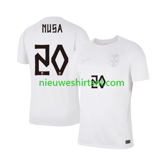 Noorwegen Heren Shirt met Bedrukking Antonio NUSA 20 Derde WK 2026 Korte Mouw