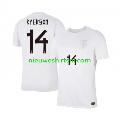 Noorwegen Heren Shirt met Bedrukking Julian Ryerson 14 Derde WK 2026 Korte Mouw Noorwegen Heren Shirt met Bedrukking Julian Ryerson 14 Derde WK 2026 Korte Mouw