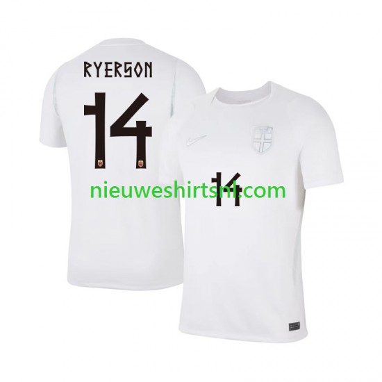 Noorwegen Heren Shirt met Bedrukking Julian Ryerson 14 Derde WK 2026 Korte Mouw