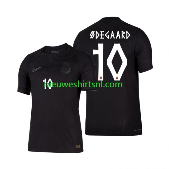 Noorwegen Heren Shirt met Bedrukking Martin Odegaard 10 Uit WK 2026 Korte Mouw
