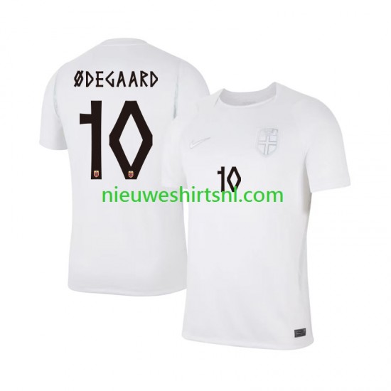 Noorwegen Heren Shirt met Bedrukking Martin Odegaard 10 Derde WK 2026 Korte Mouw