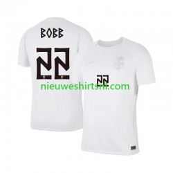 Noorwegen Heren Shirt met Bedrukking Oscar Bobb 22 Derde WK 2026 Korte Mouw Noorwegen Heren Shirt met Bedrukking Oscar Bobb 22 Derde WK 2026 Korte Mouw