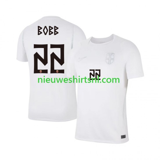 Noorwegen Heren Shirt met Bedrukking Oscar Bobb 22 Derde WK 2026 Korte Mouw
