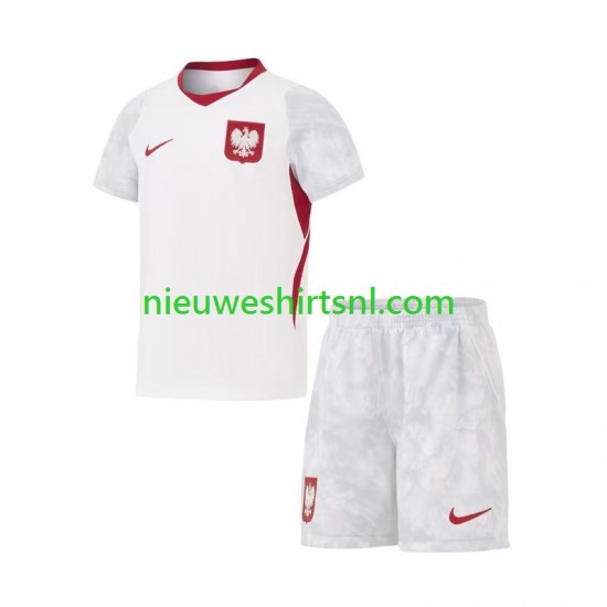 Polen Kind Shirt met Bedrukking Thuis WK 2026 Korte Mouw