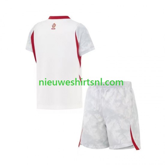 Polen Kind Shirt met Bedrukking Thuis WK 2026 Korte Mouw