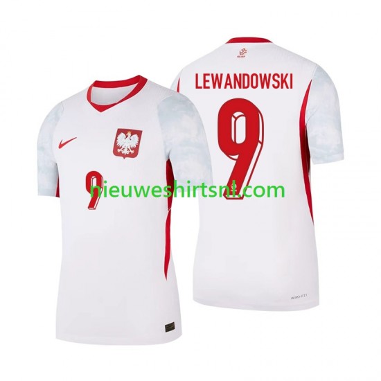 Polen Heren Shirt met Bedrukking Robert Lewandowski 9 Thuis 2026 Korte Mouw