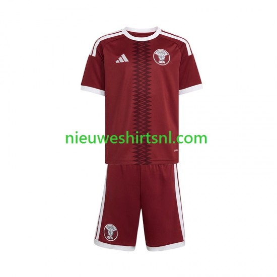 Qatar Kind Shirt met Bedrukking Thuis 2026 Korte Mouw