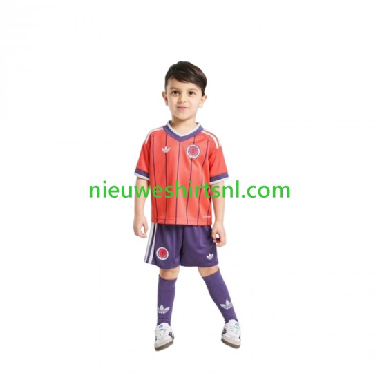 Schotland Kind Shirt met Bedrukking Uit WK 2026 Korte Mouw