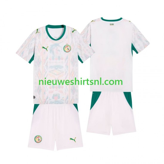 Senegal Kind Shirt met Bedrukking Thuis 2026 2027 Korte Mouw
