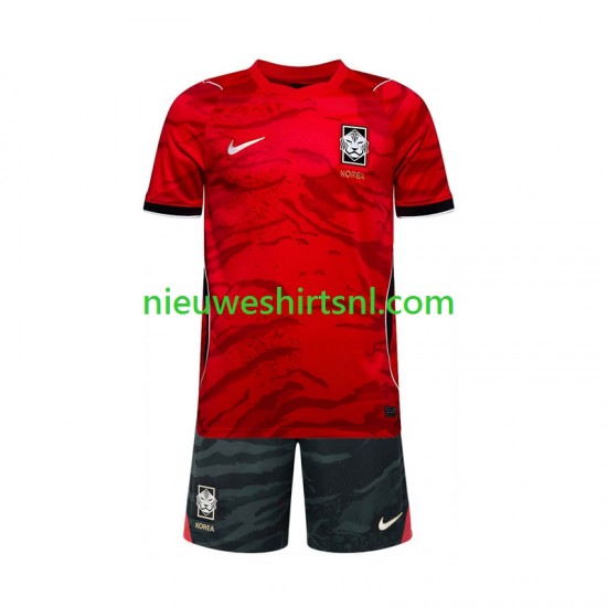 Zuid-Korea Kind Shirt met Bedrukking Thuis WK 2026 Korte Mouw