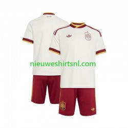 Spanje Kind Shirt met Bedrukking Uit WK 2026 Korte Mouw Spanje Kind Shirt met Bedrukking Uit WK 2026 Korte Mouw
