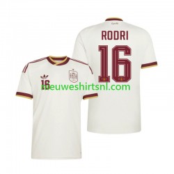 Spanje Heren Shirt met Bedrukking Rodri 16 Uit WK 2026 Korte Mouw Spanje Heren Shirt met Bedrukking Rodri 16 Uit WK 2026 Korte Mouw
