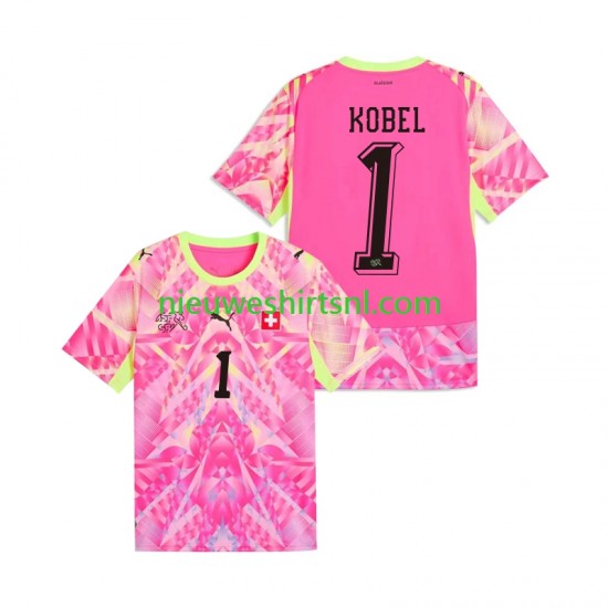 Zwitserland Heren Shirt met Bedrukking Doelman Gregor Kobel 1 Uit WK 2026 Korte Mouw