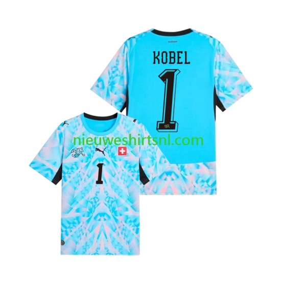 Zwitserland Heren Shirt met Bedrukking Doelman Gregor Kobel 1 Thuis WK 2026 Korte Mouw