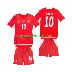Zwitserland Kind Shirt met Bedrukking Granit Xhaka 10 Thuis WK 2026 Korte Mouw Zwitserland Kind Shirt met Bedrukking Granit Xhaka 10 Thuis WK 2026 Korte Mouw