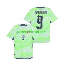 Zwitserland Heren Shirt met Bedrukking Johan Manzambi 9 Uit WK 2026 Korte Mouw Zwitserland Heren Shirt met Bedrukking Johan Manzambi 9 Uit WK 2026 Korte Mouw