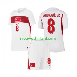 Turkije Kind Shirt met Bedrukking Arda Guler 8 Uit WK 2026 Korte Mouw