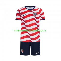 USA Kind Shirt met Bedrukking Thuis WK 2026 Korte Mouw