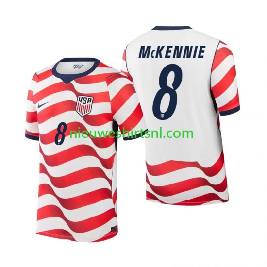 USA Heren Shirt met Bedrukking Weston McKennie 8 Thuis WK 2026 Korte Mouw