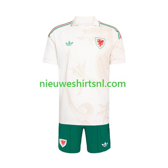 Wales Kind Shirt met Bedrukking Uit WK 2026 Korte Mouw
