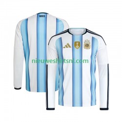 Argentinië Heren Shirt met Bedrukking Thuis WK 2026 Lange Mouw