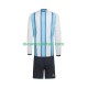Argentinië Kind Shirt met Bedrukking Thuis WK 2026 Lange Mouw