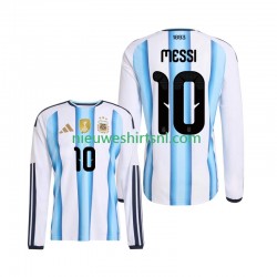 Argentinië Heren Shirt met Bedrukking Lionel Messi 10 Thuis WK 2026 Lange Mouw