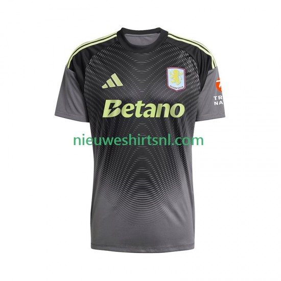 Aston Villa Heren Shirt met Bedrukking Doelman Thuis 2025-2026 Korte Mouw