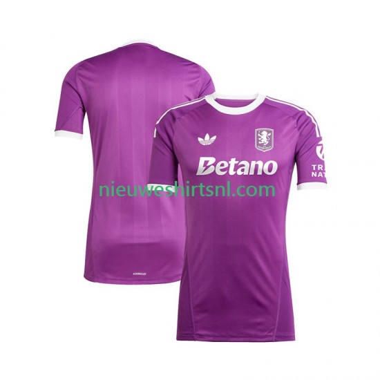 Aston Villa Heren Shirt met Bedrukking Doelman Derde 2025-2026 Korte Mouw
